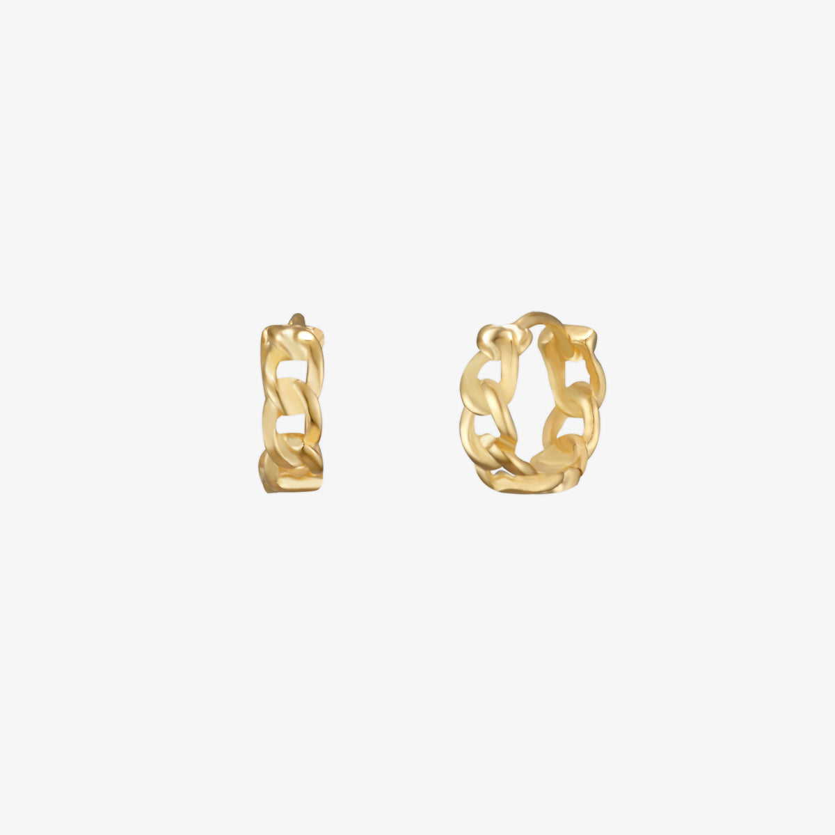 8mm Sterling Silver Rope Huggie Earrings
