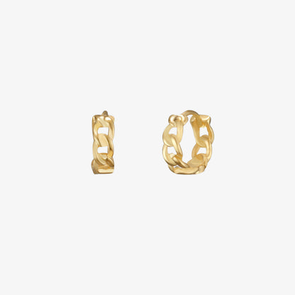8mm Sterling Silver Rope Huggie Earrings